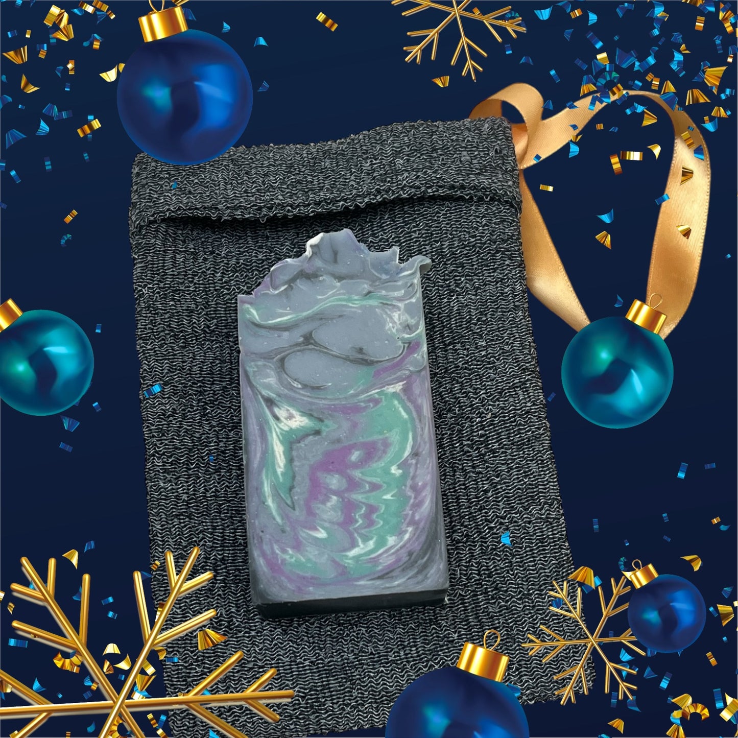 Lather booster soap luffa bag
