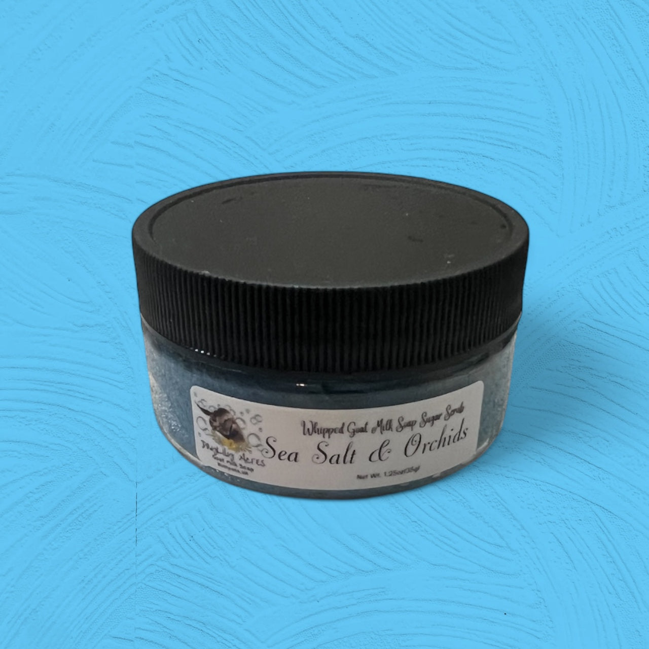 Sea salt & Orchids~whipped goat milk soap sugar scrub~