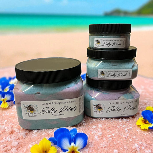 Salty Petals~goat milk soap sugar scrub~