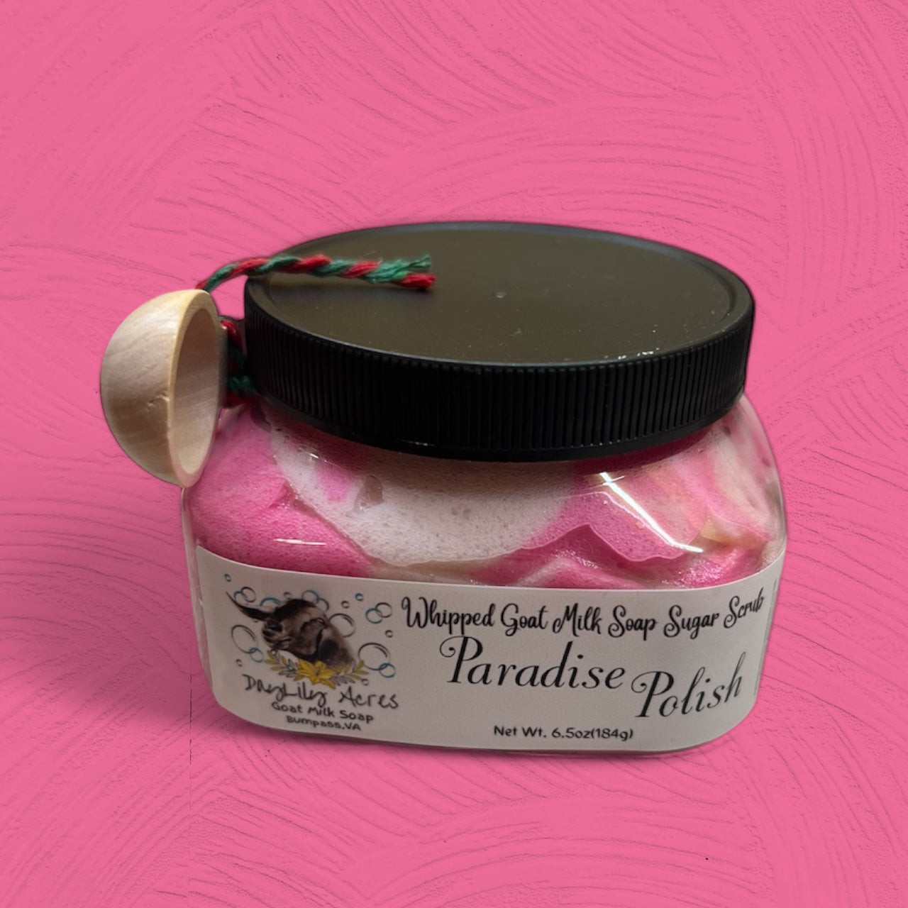 Paradise Polish~goat milk soap sugar scrub~