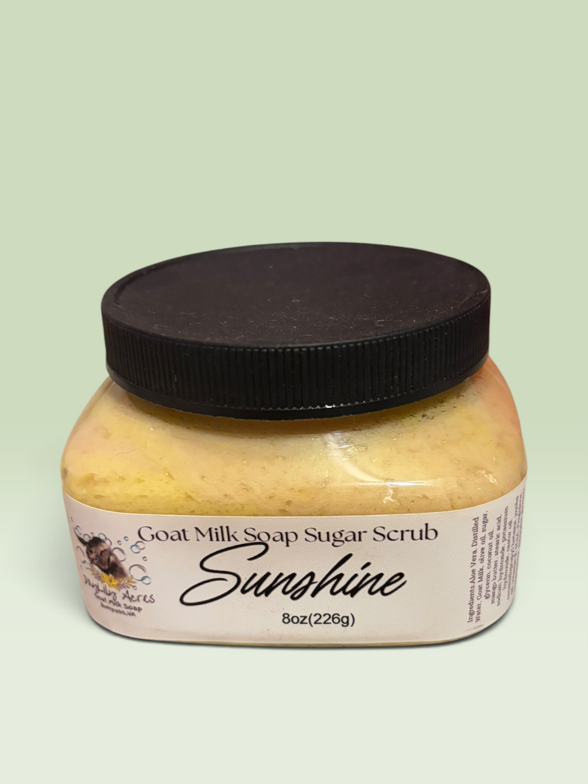 Sunshine~goat milk soap sugar scrub~