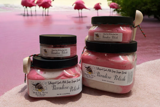 Paradise Polish~goat milk soap sugar scrub~