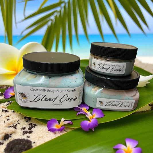 Island Oasis~goat milk soap sugar scrub~