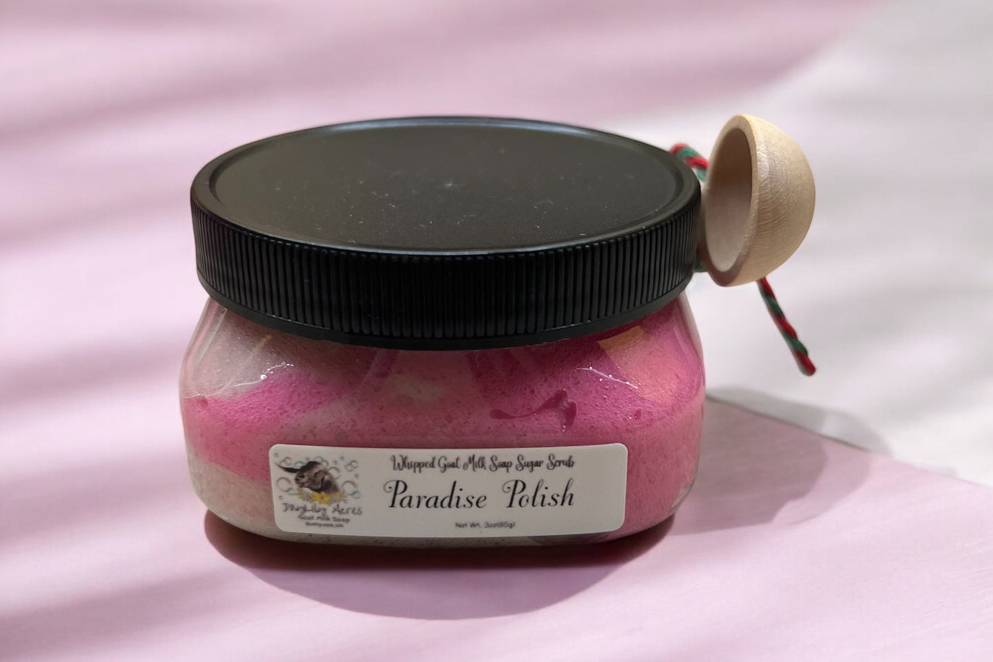 Paradise Polish~goat milk soap sugar scrub~