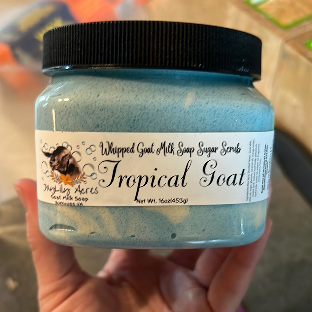 Tropical goat~goat milk soap sugar scrub~